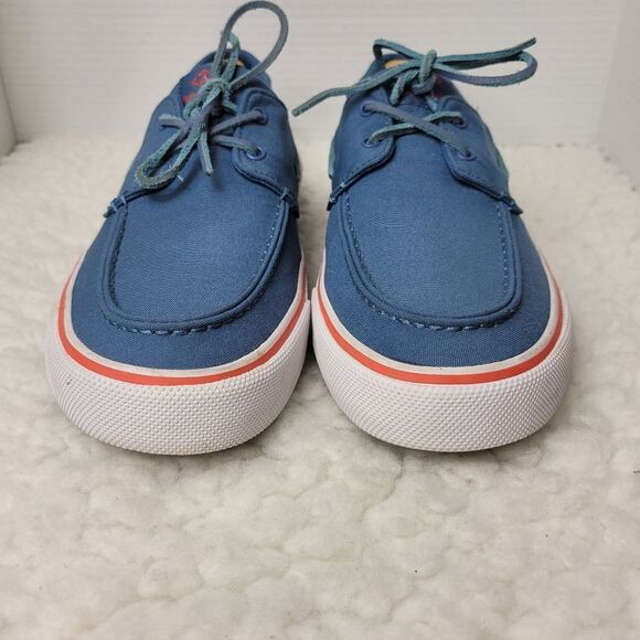 Sperry Bahama II Mens Boat Shoes Size 12 Blue Canvas Slip On Lace Up STS23978 - Picture 2 of 10